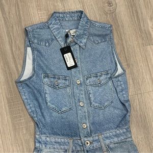 NWT Rag & Bone Tulip Liquid Miramar Sleeveless Jumpsuit Size XXS